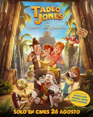 Cartel de Tadeo Jones y la lámpara maravillosa
