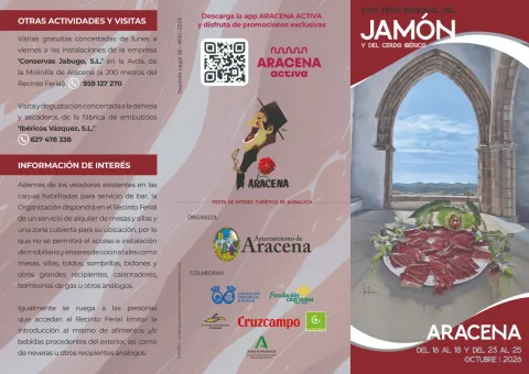 Imagen de la noticia: Aracena celebra su XXIX Feria del Jamón los fines de semana del 16 al 18 y del 23 al 25 de octubre