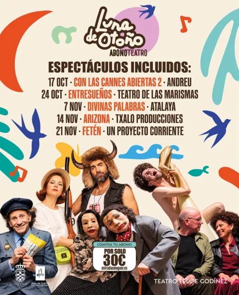 Imagen de la noticia: Moguer presenta la Luna de Otoño con un abono de cinco obras por 30 euros