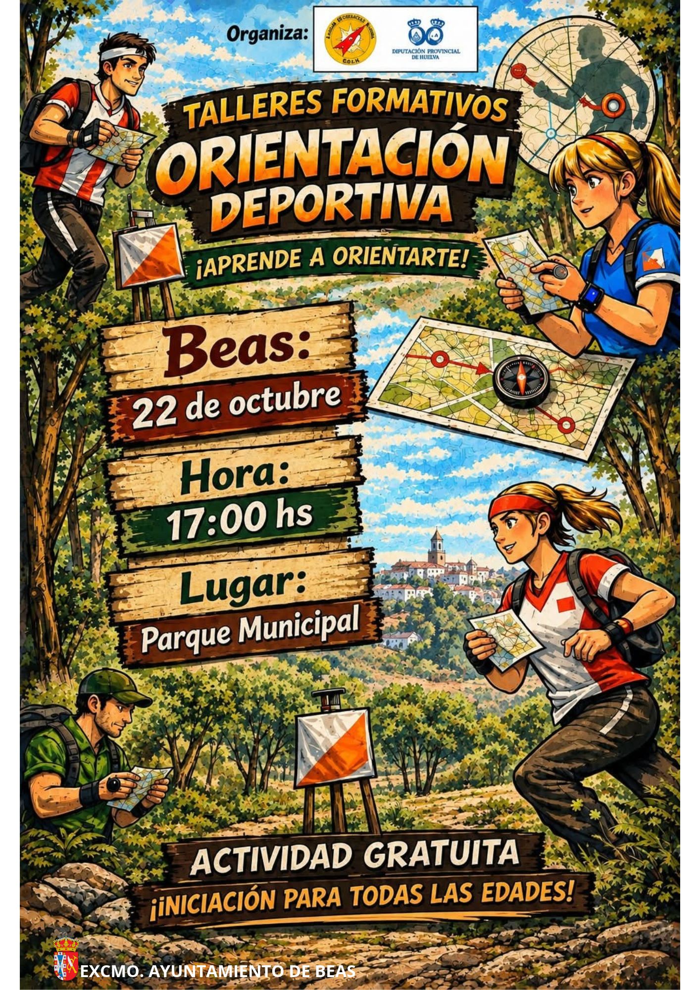 Imagen de la noticia: Beas acoge el 22 de octubre un taller de orientación en el medio natural