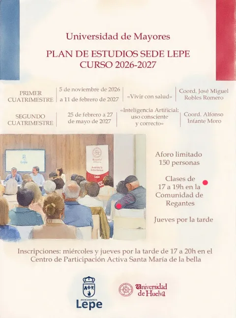 Image for the story: The University of Mayores de Lepe opens the course with health and artificial intelligence