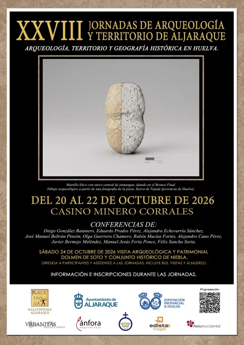 Image for the story: Aljaraque celebrates its XXVIII Archaeology Conference from October 20 to 22