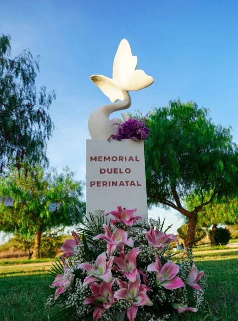 Image for the story: Moguer commemorates Gestational Death Day alongside the new statue