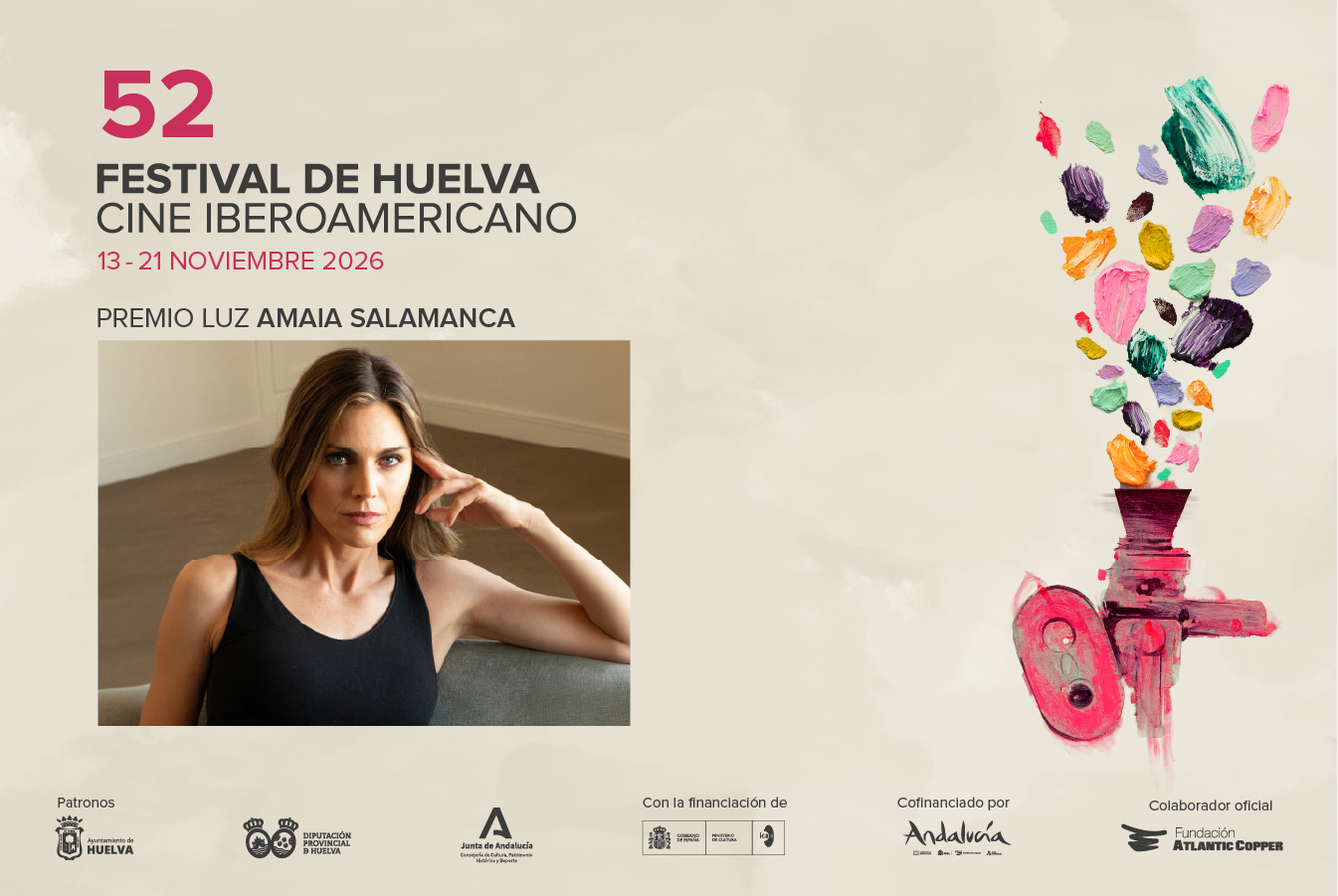 Imagen de la noticia: Amaia Salamanca recibirá el Premio Luz en la gala inaugural del Festival de Huelva