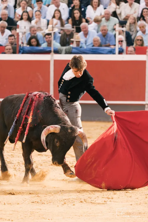 Imagen de la noticia: David de Miranda corta cuatro orejas y dos rabos en el festival de Trigueros ante una plaza llena